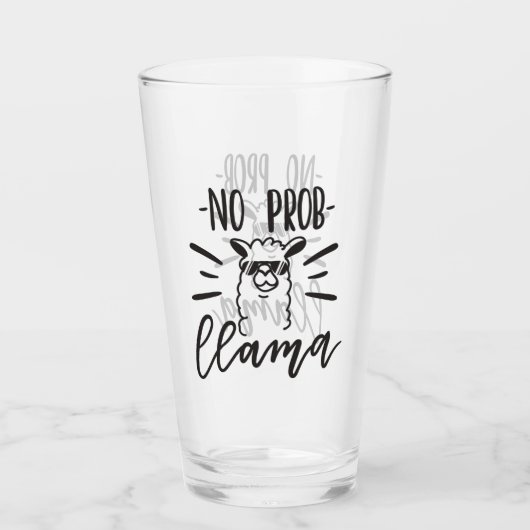 Kein Prob Lama-Entwurf Glas (Vorderseite)