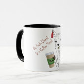 Kein Prob-Lama! Es ist Zeit zum Kaffee! Niedlich F Tasse (Vorderseite Links)