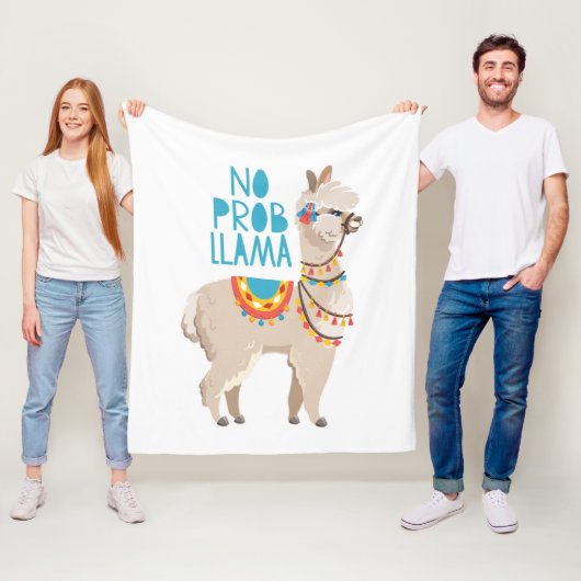 Kein Prob Lama Fleecedecke (Beispiel)