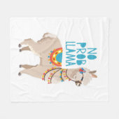 Kein Prob Lama Fleecedecke (Vorderseite (Horizontal))