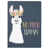 Kein Prob Lama Klemmbrett (Rückseite)