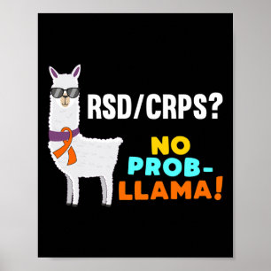Kein Prob-Lama Rsd Crps Krieger Überlebenschance Poster