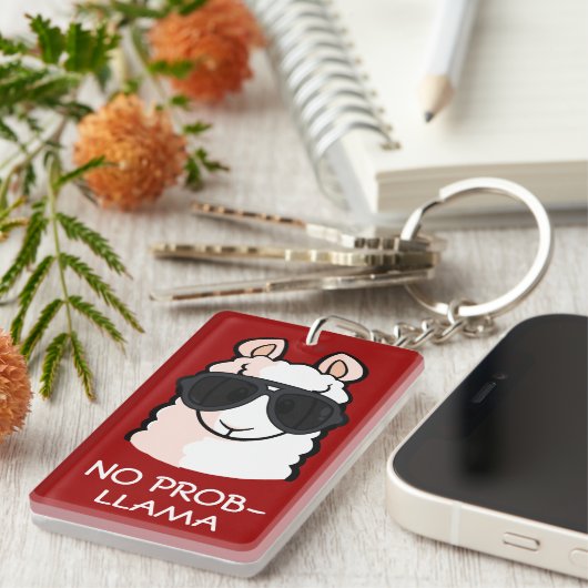 Kein Prob-Lama Schlüsselanhänger (Vorderseite rechts)