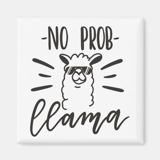 Kein Prob Llama Design Magnet (Vorne)