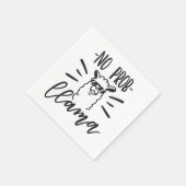 Kein Prob Llama Design Serviette (Ecke)