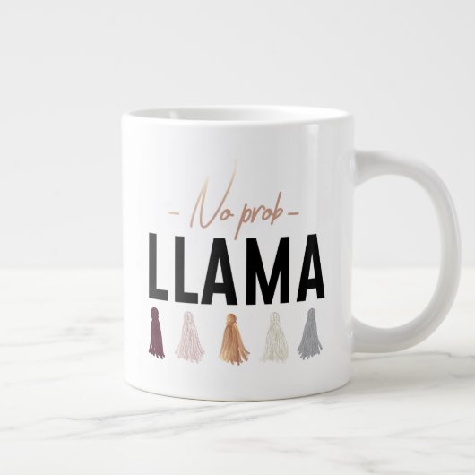 Kein Prob Llama| Gold - Assets Jumbo-Tasse (Rechts)