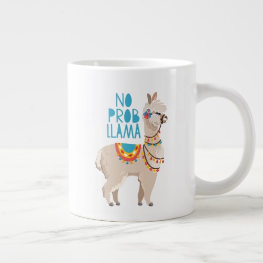 Kein Prob Llama Jumbo-Tasse (Rechts)
