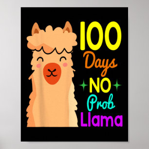 Kein Problem 100 Tage Schule Süßer 100. Tag Junge Poster