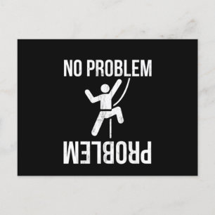 Kein Problem Funny Novelty Rock Climbing Gif Postkarte