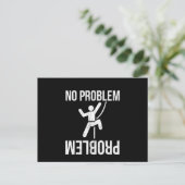 Kein Problem Funny Novelty Rock Climbing Gif Postkarte (Stehend Vorderseite)