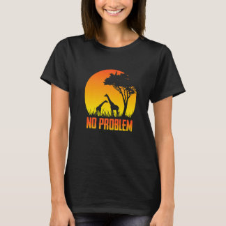 Kein Problem Giraffe Sunset T-Shirt