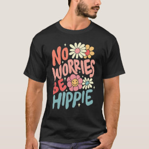 Kein Problem, Hippie Peace Sign Retro 60er 70er Vi T-Shirt
