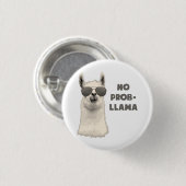 Kein Problem-Lama Button (Vorne & Hinten)