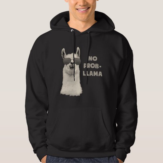 Kein Problem-Lama Hoodie (Vorderseite)