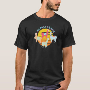 Kein Problem Lama Männer Frauen Tier Lama Retro T-Shirt