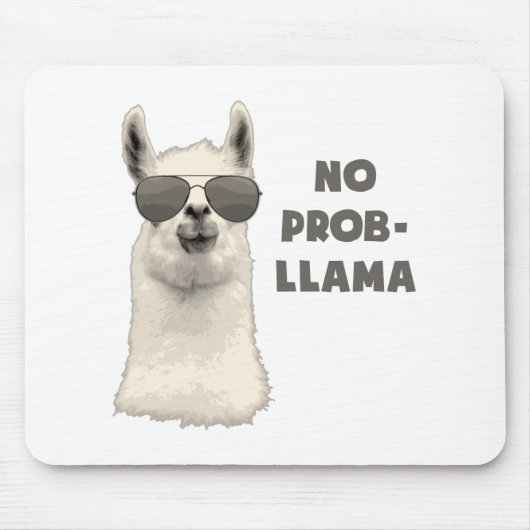 Kein Problem-Lama Mousepad (Vorne)