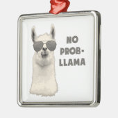 Kein Problem-Lama Ornament Aus Metall (Links)