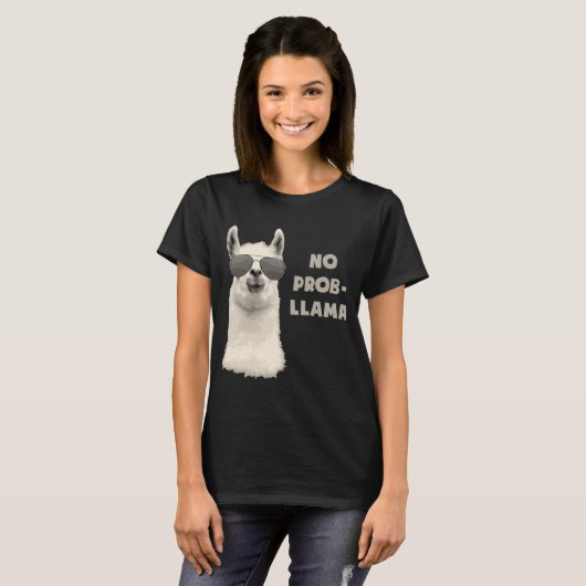 Kein Problem-Lama T-Shirt (Vorne ganz)
