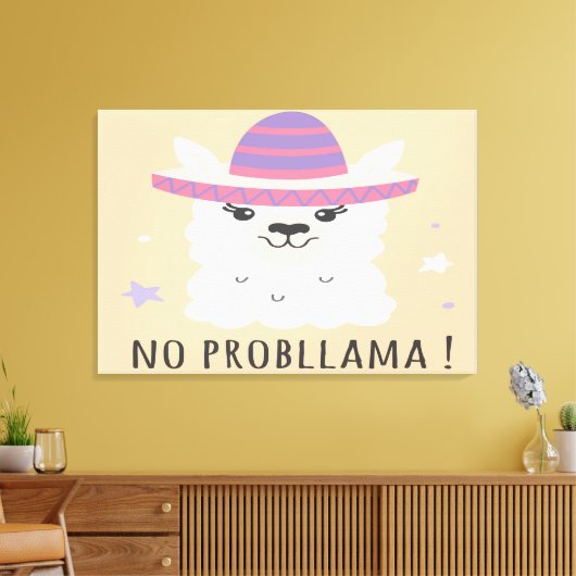 Kein Problem Leinwanddruck (Insitu (Wohnzimmer))