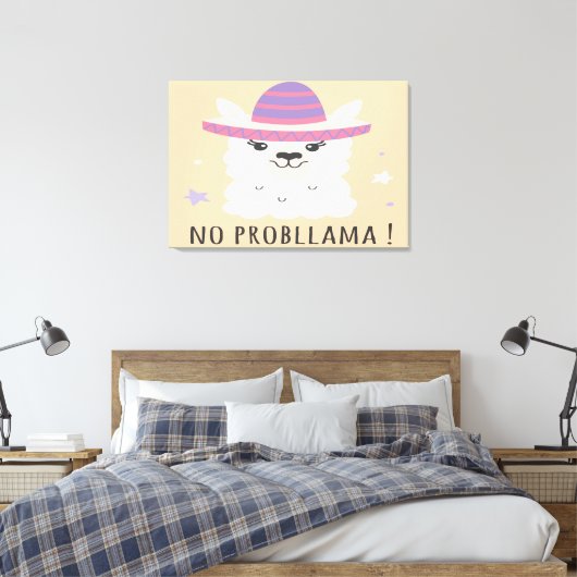 Kein Problem Leinwanddruck (Insitu (Schlafzimmer))