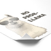 Kein Problem Llama Fotodruck (Ecke)