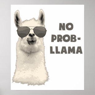 Kein Problem Llama Poster