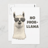 Kein Problem Llama Postkarte (Vorne/Hinten)