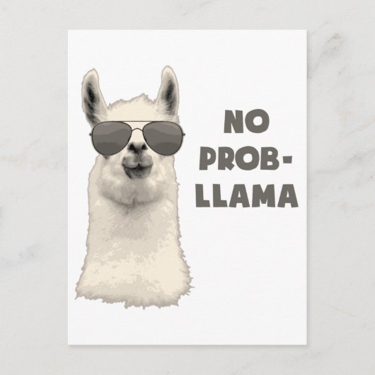 Kein Problem Llama Postkarte (Vorderseite)