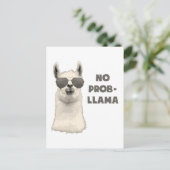 Kein Problem Llama Postkarte (Stehend Vorderseite)
