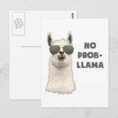 Kein Problem Llama Postkarte (Vorne/Hinten)