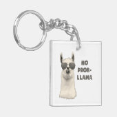 Kein Problem Llama Schlüsselanhänger (Vorderseite links)