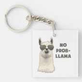 Kein Problem Llama Schlüsselanhänger (Vorderseite)
