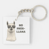 Kein Problem Llama Schlüsselanhänger (Rückseite)