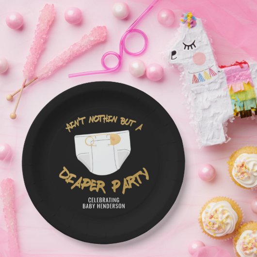 Kein Problem, sondern ein Party-Hip Hop-Party Pappteller (Party)