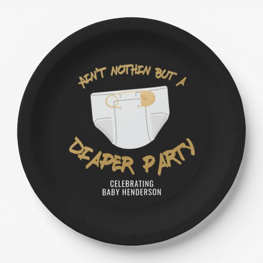 Kein Problem, sondern ein Party-Hip Hop-Party Pappteller (Vorderseite)