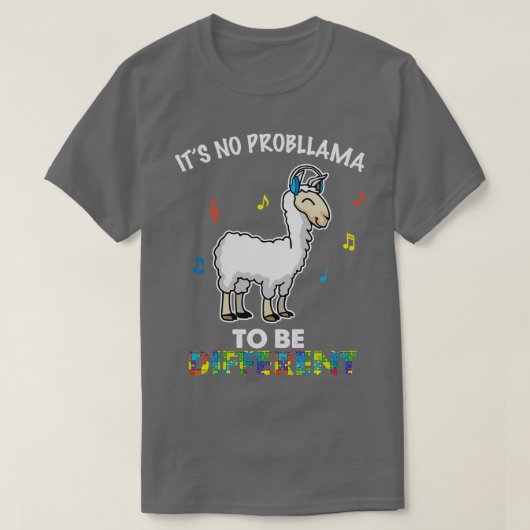 Kein Probllama, ein anderer Lama zu sein T-Shirt (Design vorne)