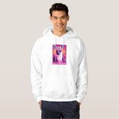 Kein Probllama | Funky Synthwave Hoodie (Vorne ganz)
