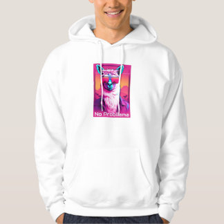 Kein Probllama | Funky Synthwave Hoodie