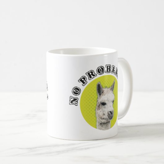 Kein Probllama Kaffeetasse (VorderseiteRechts)