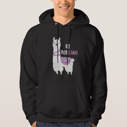 Kein Probllama Llama Hoodie (Vorderseite)
