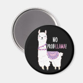 Kein Probllama Llama Magnet (Vorderseite/Rückseite)
