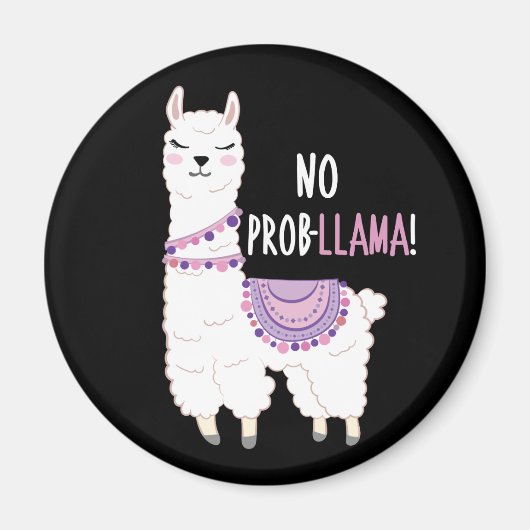 Kein Probllama Llama Magnet (Vorne)