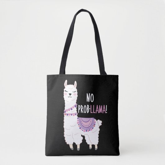Kein Probllama Llama Tasche (Vorderseite)