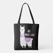 Kein Probllama Llama Tasche (Rückseite)