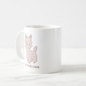 Kein Probllama Niedlich Pink Llama Kaffeetasse (Vorderseite Links)