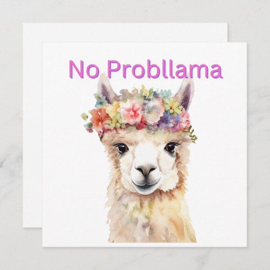 KEIN PROBLLAMA - WENN SIE EINE JESUSKARTE HABEN EINLADUNG (Vorne/Hinten)