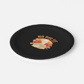 Kein Pulskelett Krankenschwester Funny Medical Hal Pappteller (Schrägansicht)