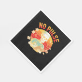 Kein Pulskelett Krankenschwester Funny Medical Hal Serviette (Ecke)