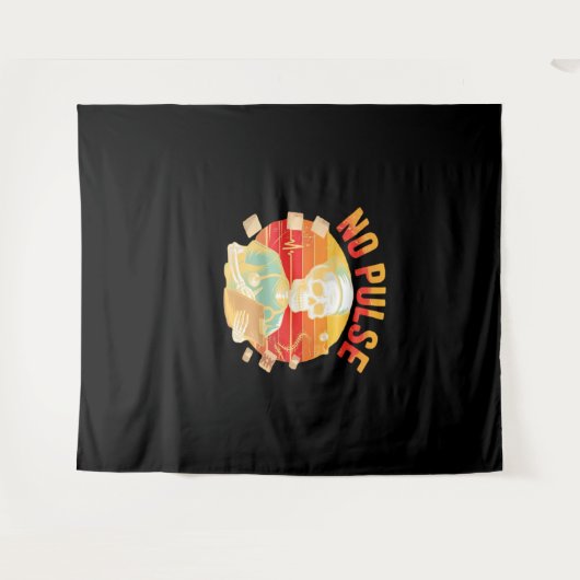 Kein Pulskelett Krankenschwester Funny Medical Hal Wandteppich (Vorderseite (Horizontal))