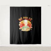 Kein Pulskelett Krankenschwester Funny Medical Hal Wandteppich (Vorderseite)